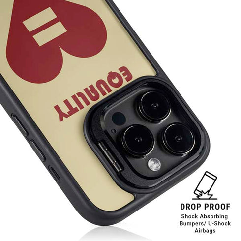 Equality Heart iPhone 16 Pro Kickstand Case