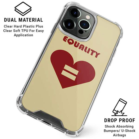 Equality Heart iPhone 16 Pro Max Clear Case