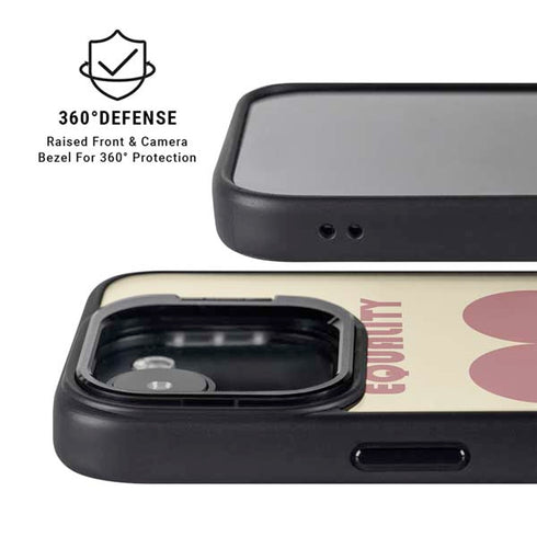 Equality Heart iPhone 16e Kickstand Case
