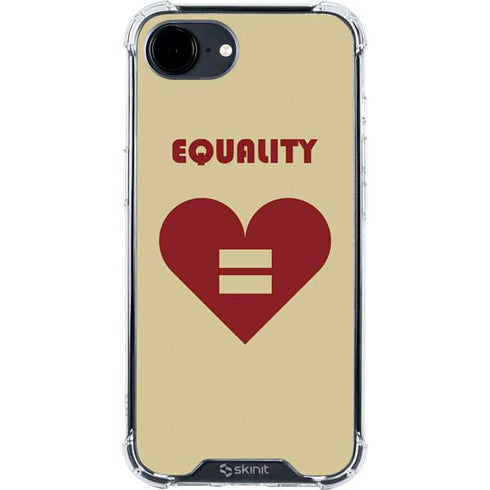 Equality Heart iPhone 16e Clear Case