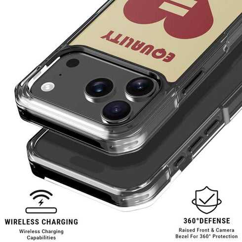 Equality Heart iPhone 18 Pro Clear Case