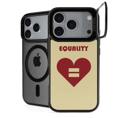 Equality Heart iPhone 18 Pro Kickstand Case