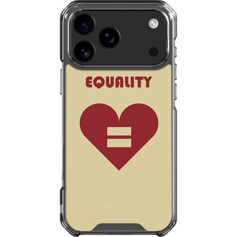 Equality Heart iPhone 18 Pro Max Clear Case