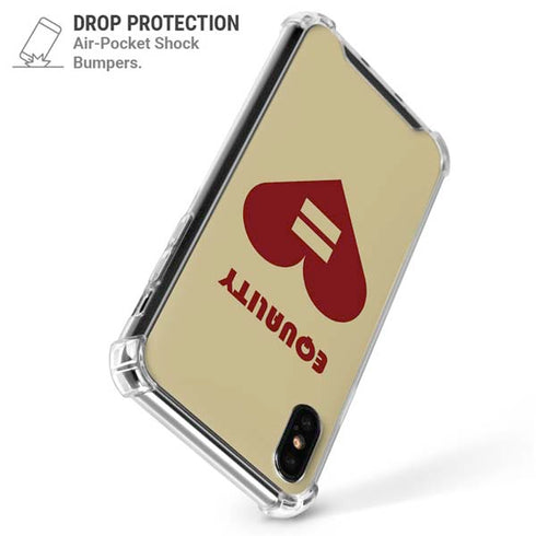Equality Heart iPhone X/XS Clear Case