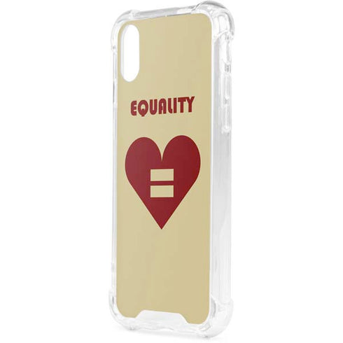 Equality Heart iPhone XS Clear Case