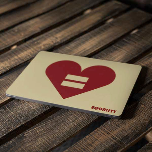 Equality Heart Apple MacBook Air Skin
