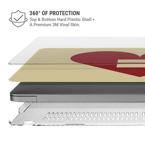 Equality Heart MacBook Pro 14in (2021-24) Case plus Skin