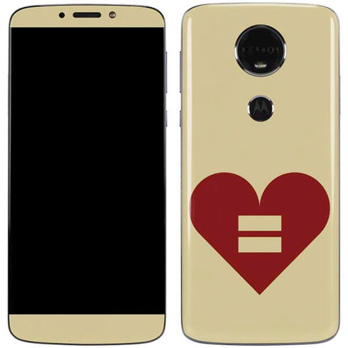 Equality Heart Moto E5 Plus Skin