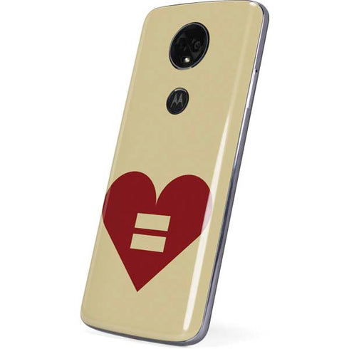 Equality Heart Moto E5 Plus Skin