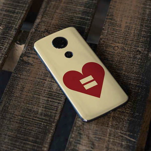 Equality Heart Moto E5 Plus Skin