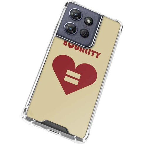 Equality Heart Moto G 5G (2025) Clear Case