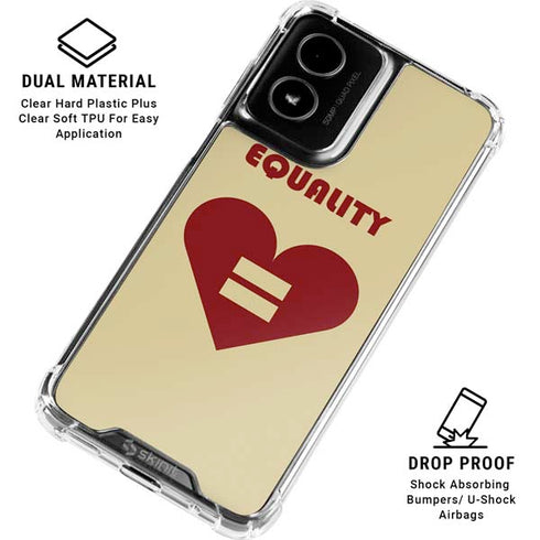 Equality Heart Moto G Power 5G (2024) Clear Case