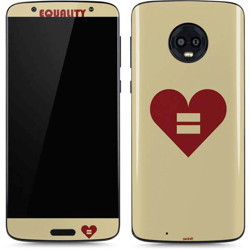 Equality Heart Moto G6 Skin