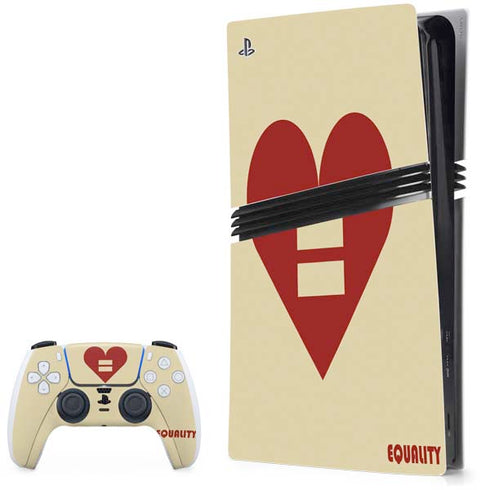 Equality Heart PlayStation PS5 Skins