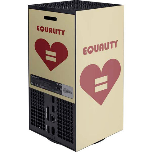 Equality Heart XBox Series X Digital Edition Console Skin