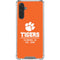 Clemson University Tigers Est 1889 Orange Galaxy A17 Clear Case