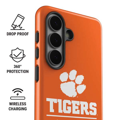 Clemson University Tigers Est 1889 Orange Galaxy S26 Impact Case
