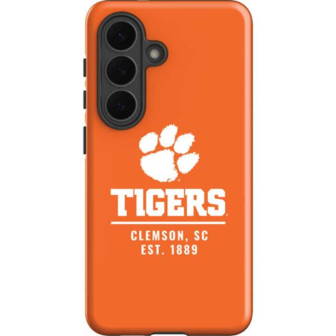 Clemson University Tigers Est 1889 Orange Galaxy S26 Plus Impact Case