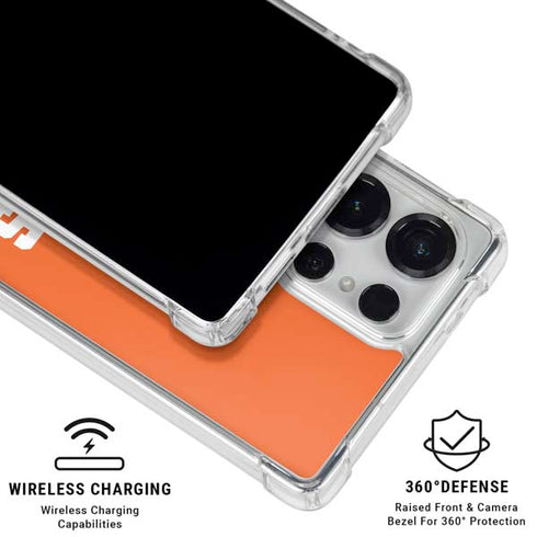 Clemson University Tigers Est 1889 Orange Galaxy S26 Ultra Clear Case