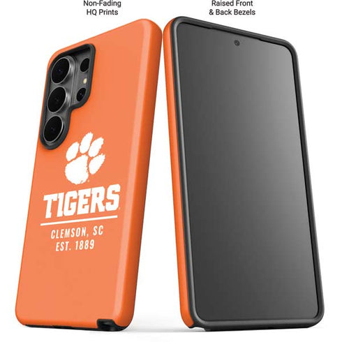 Clemson University Tigers Est 1889 Orange Galaxy S26 Ultra Impact Case