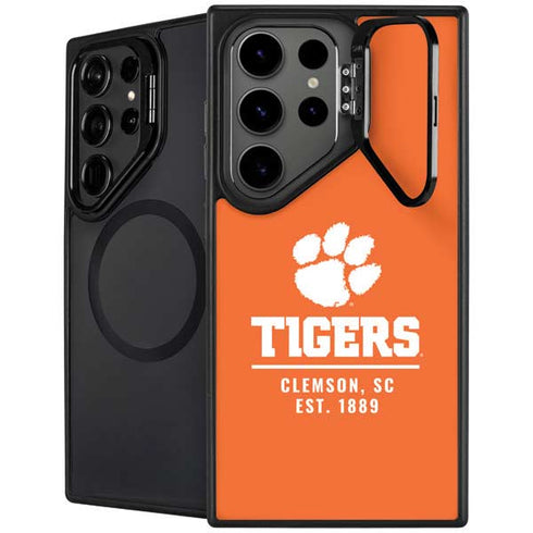 Clemson University Tigers Est 1889 Orange Galaxy S26 Ultra Kickstand Case
