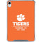 Clemson University Tigers Est 1889 Orange iPad 11th Gen (2025) Clear Case