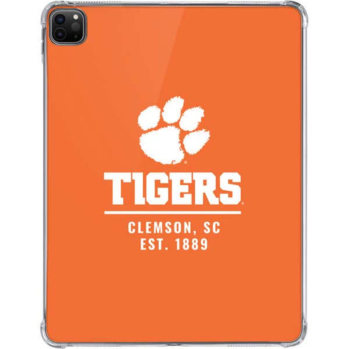 Clemson University Tigers Est 1889 Orange iPad Pro 11in (2024) Clear Case