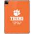 Clemson University Tigers Est 1889 Orange iPad Pro 11in (2024) Clear Case