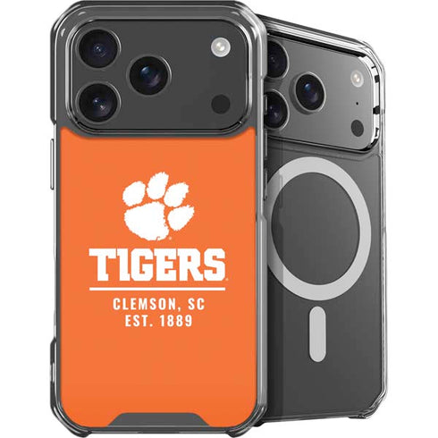 Clemson University Tigers Est 1889 Orange iPhone 18 Pro MagSafe Case