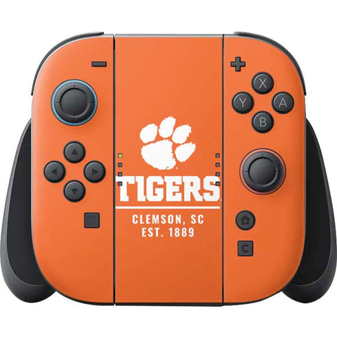 Clemson University Tigers Est 1889 Orange Nintendo Switch 2 (2025) Joy-Con Controller Skin