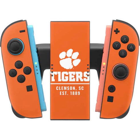 Clemson University Tigers Est 1889 Orange Nintendo Switch 2 (2025) Joy-Con Controller Skin
