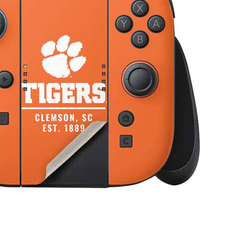Clemson University Tigers Est 1889 Orange Nintendo Switch 2 (2025) Joy-Con Controller Skin