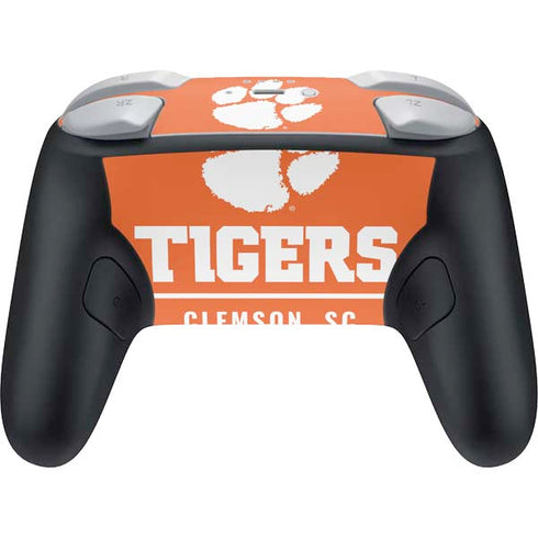 Clemson University Tigers Est 1889 Orange Nintendo Switch 2 (2025) Pro Controller Skin