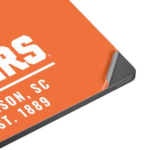 Clemson University Tigers Est 1889 Orange Surface Laptop 7 13.8in Skin