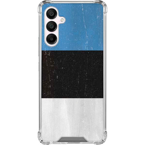 Estonia Flag Distressed Galaxy A16 5G Clear Case