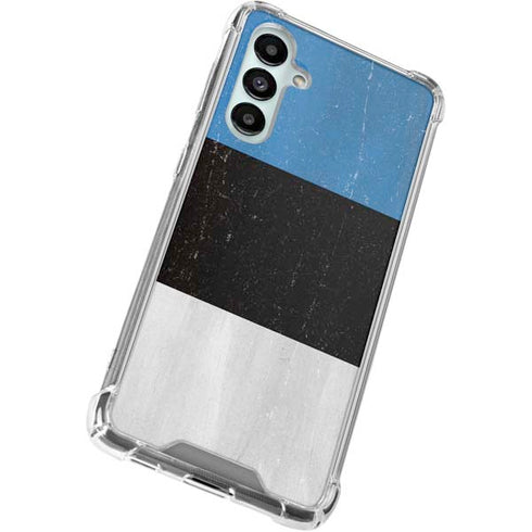 Estonia Flag Distressed Galaxy A16 5G Clear Case