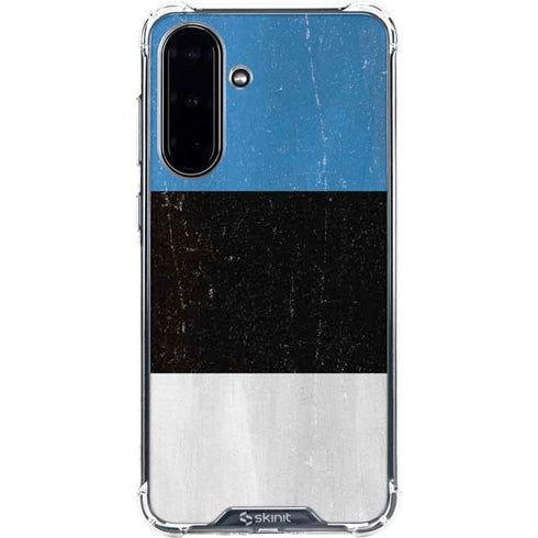 Estonia Flag Distressed Galaxy A36 5G Clear Case