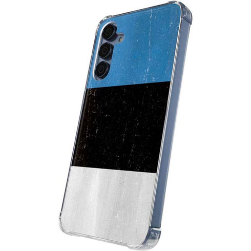 Estonia Flag Distressed Galaxy A55 5G Clear Case