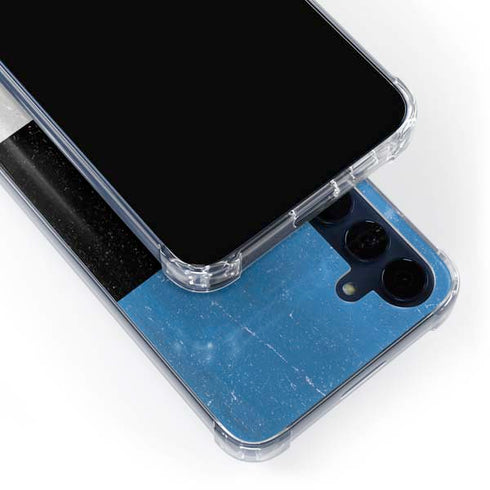 Estonia Flag Distressed Galaxy A55 5G Clear Case