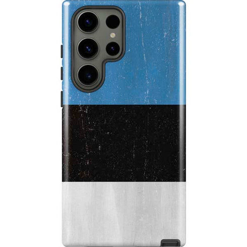 Estonia Flag Distressed Galaxy S23 Ultra Pro Case