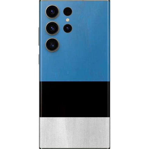 Estonia Flag Distressed Galaxy Skins