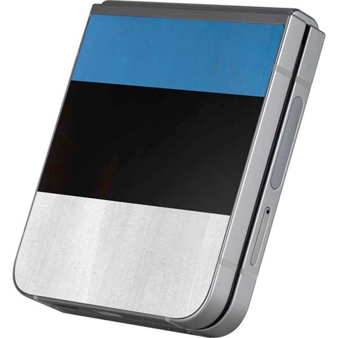 Estonia Flag Distressed Galaxy Z Flip6 Skin