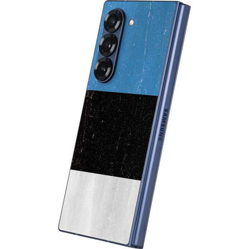 Estonia Flag Distressed Galaxy Z Fold6 Skin