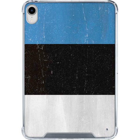 Estonia Flag Distressed iPad 11th Gen (2025) Clear Case