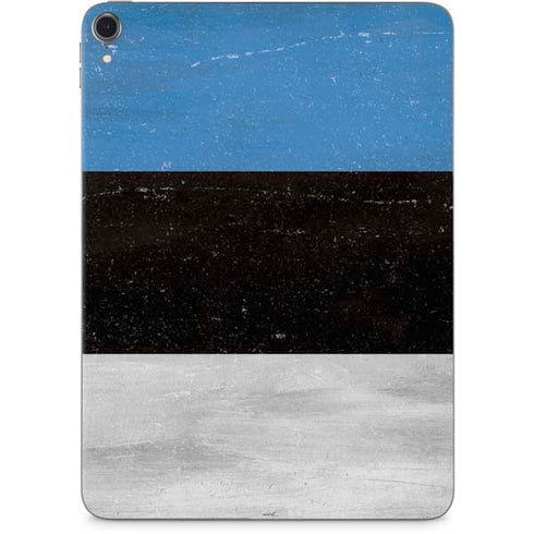 Estonia Flag Distressed Apple iPad Pro Skin