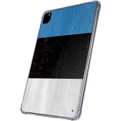 Estonia Flag Distressed iPad Pro 11in (2024) Clear Case