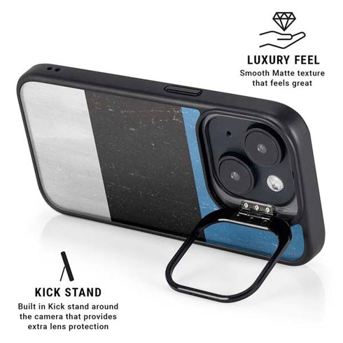 Estonia Flag Distressed iPhone 13 Kickstand Case