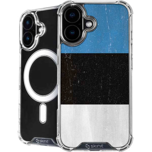 Estonia Flag Distressed iPhone 16 MagSafe Case