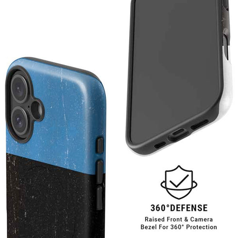 Estonia Flag Distressed iPhone 16 Magsafe Impact Case