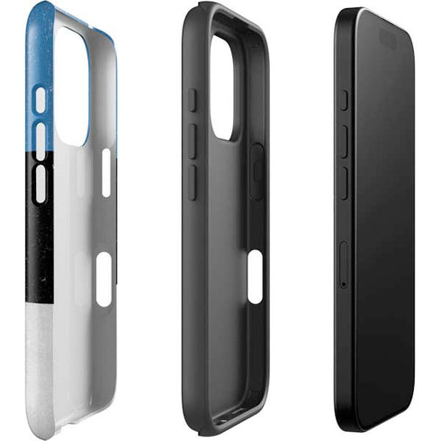 Estonia Flag Distressed iPhone 16 Pro Impact Case
